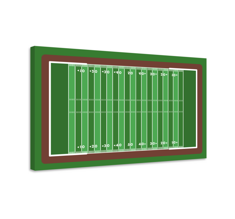 Quadros de desportos layout de campo de futebol - TenStickers