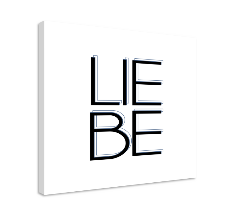 Quadro com letras expressão tipográfica - TenStickers