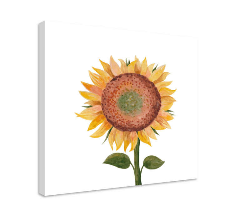 Quadro de flores Pintura de girassol - TenStickers
