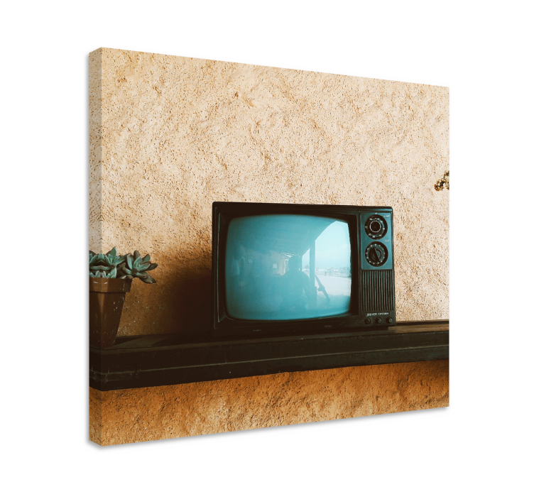 Quadro decorativo para sala Tv vintage antiga original - TenStickers