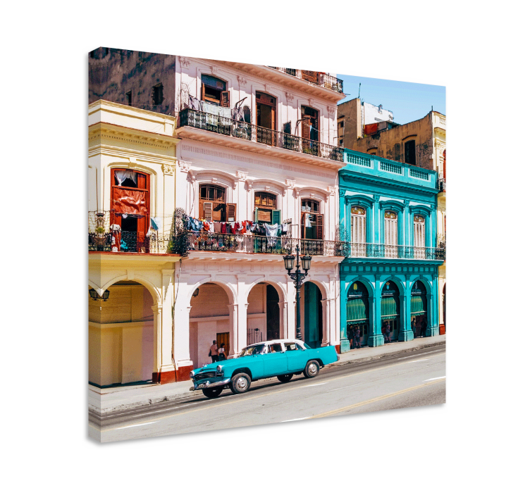 Quartos de cidades ruas coloridas de havana - TenStickers