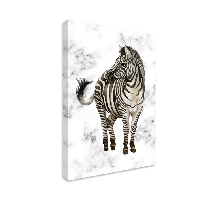 Quadro animais zebra elegante - TenStickers