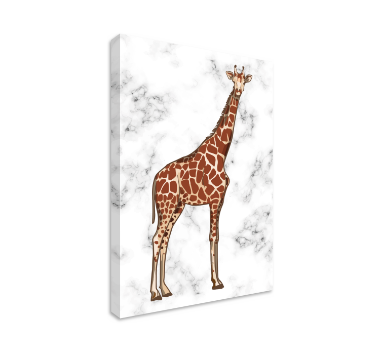 Quadro animais girafa em pé - TenStickers