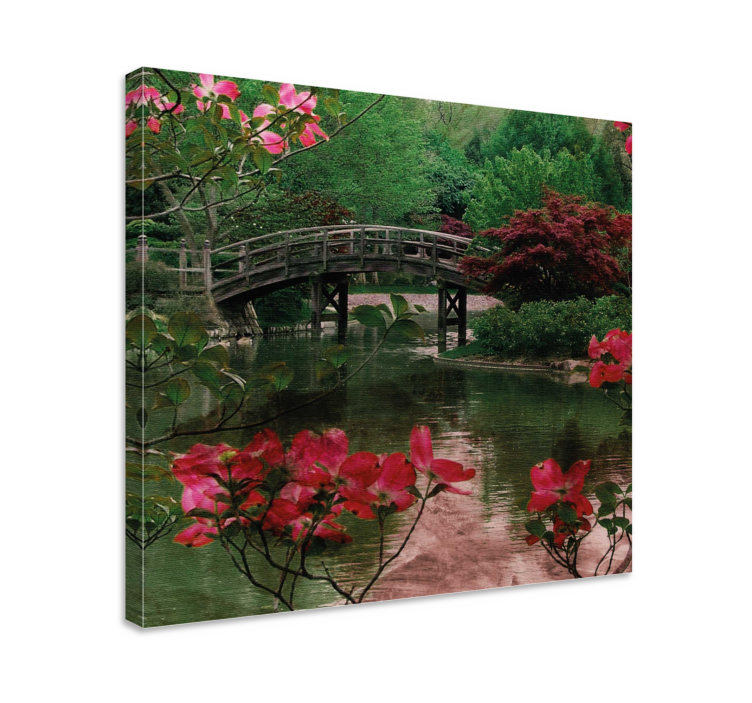 Quadro de flores Rio florido - TenStickers
