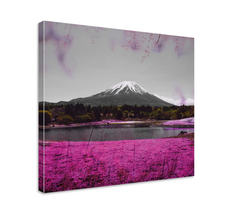 Quadro de paisagem reflexo do monte fuji - TenStickers