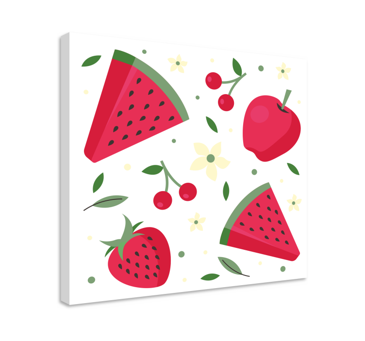 Quadro decorativo de vinícola delícia refrescante de frutas - TenStickers