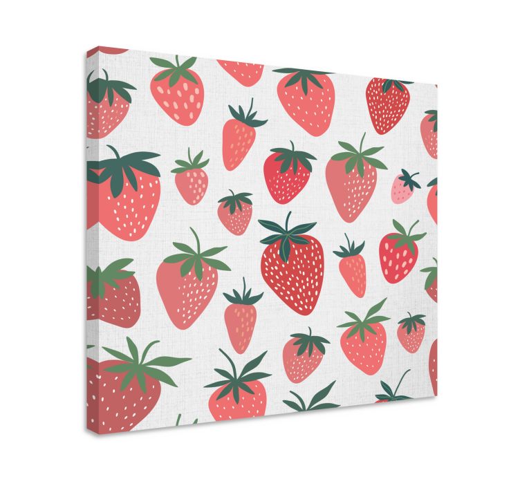 Quadro decorativo de vinícola com motivo de morango - TenStickers