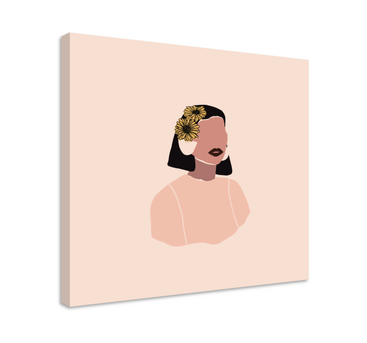 Quadros decorativos personagens retrato de mulher elegante - TenStickers