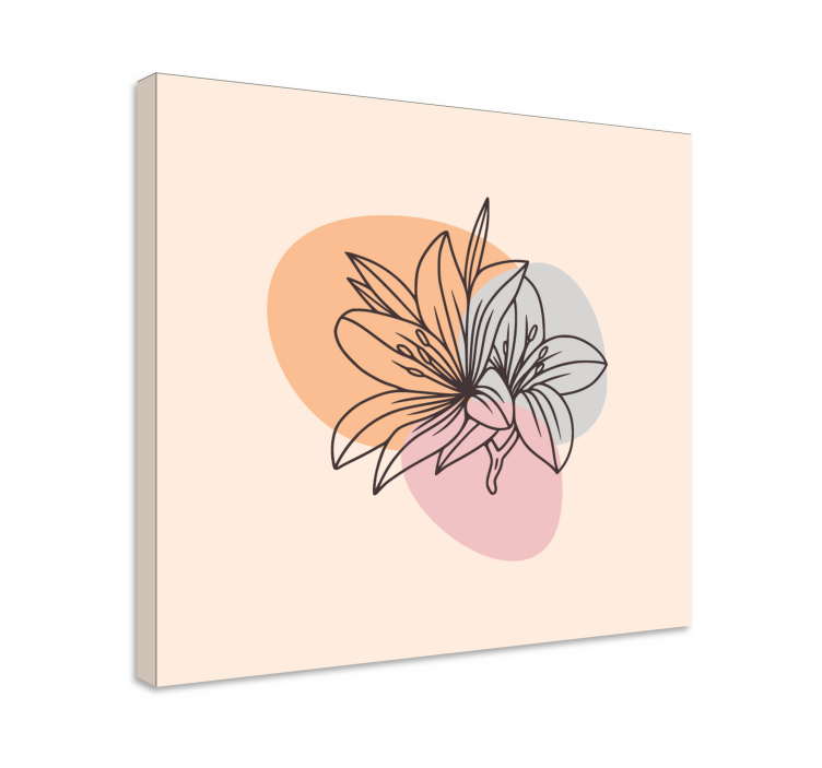 Quadro de flores Par de flores minimalistas - TenStickers
