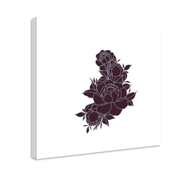 Quadro de flores arranjo floral rico - TenStickers