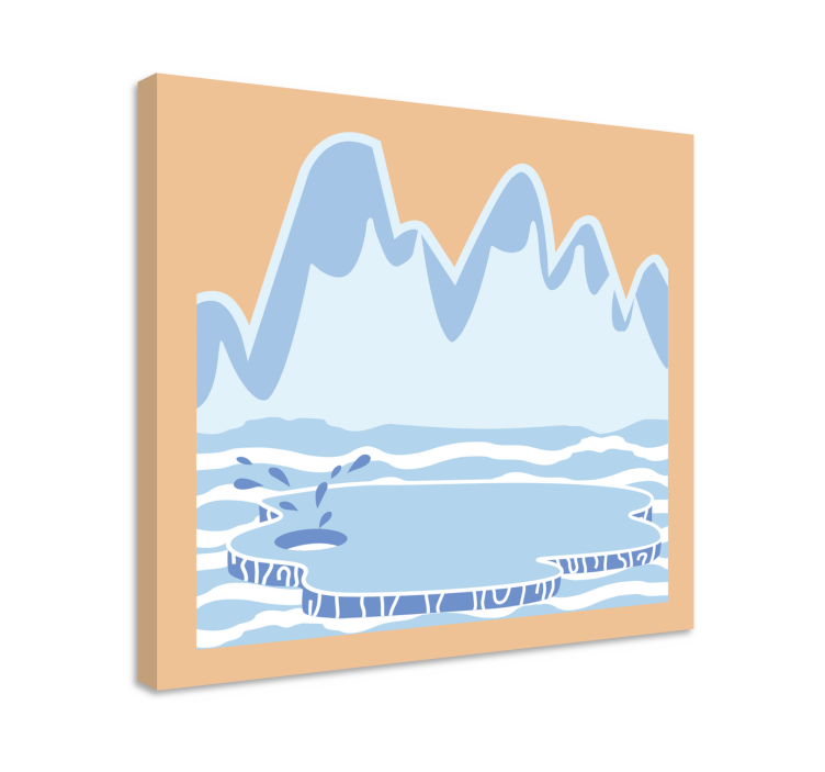 Quadro de paisagem iceberg - TenStickers