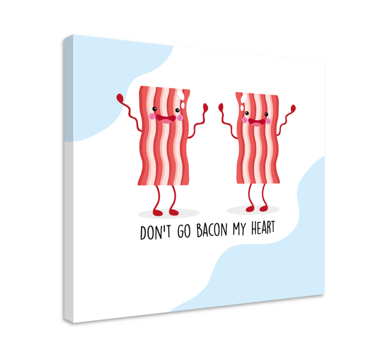 Quadro animais dança dos personagens bacon - TenStickers