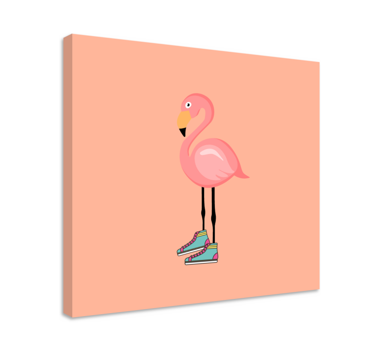 Quadro de cães patinador flamingo estiloso - TenStickers