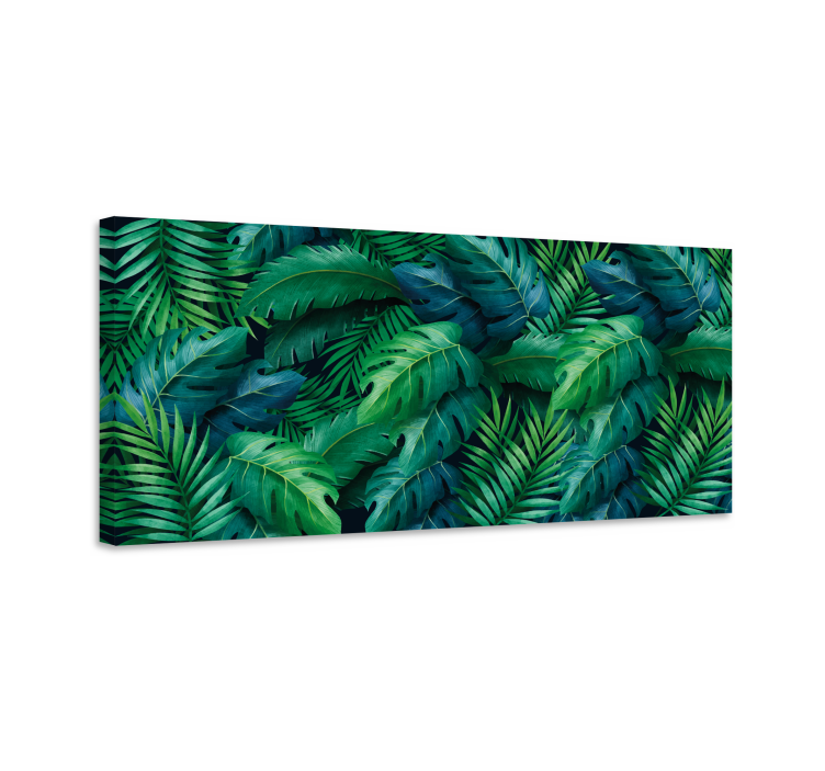 Quadro de plantas Folhagem tropical elegante - TenStickers