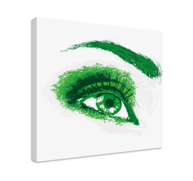 Quadro decorativo de vinícola ilustração olho verde - TenStickers