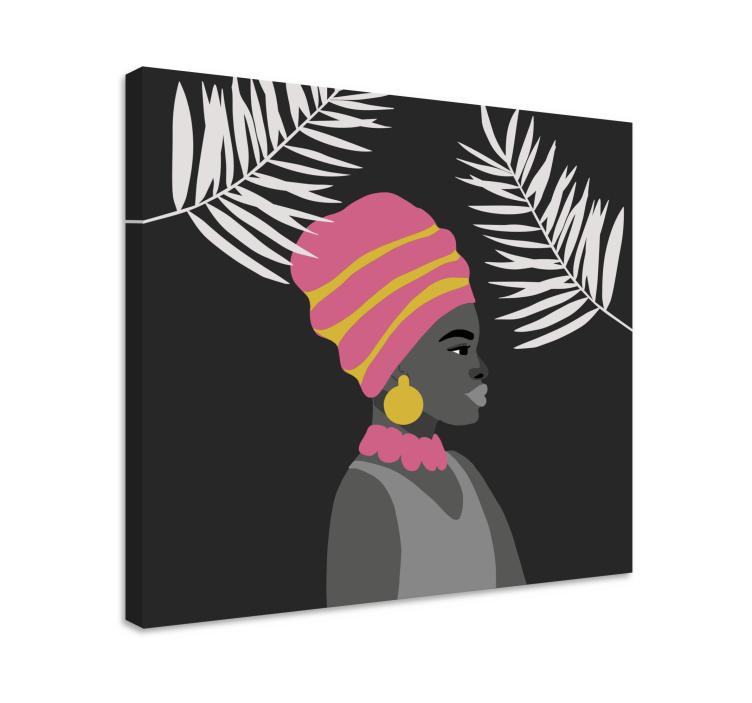 Quadro moderno Estilo grafite mulher africana - TenStickers
