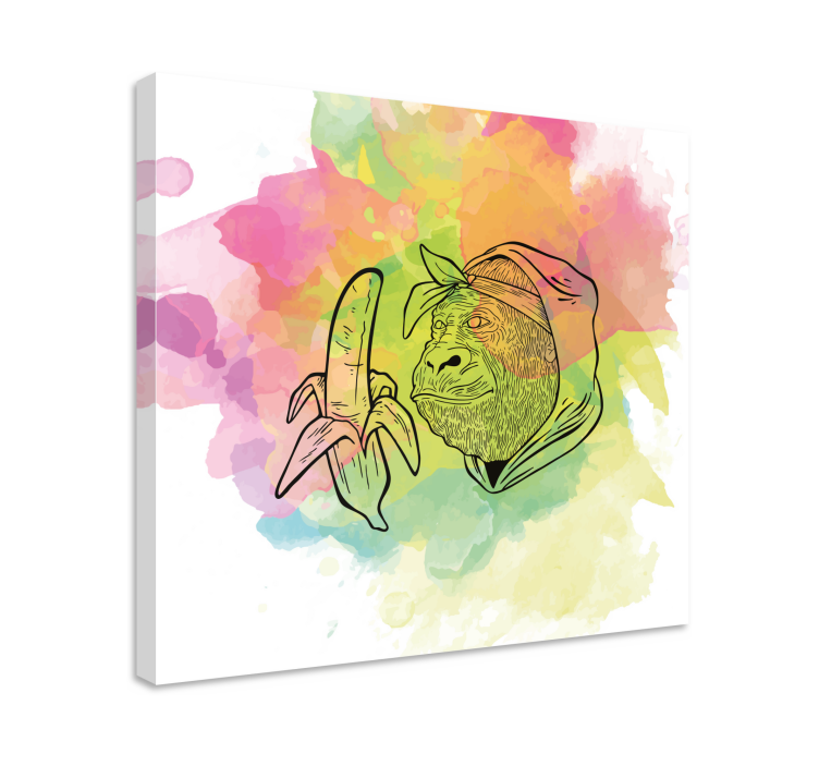 Quadro moderno Popular produtode macaco pop art - TenStickers