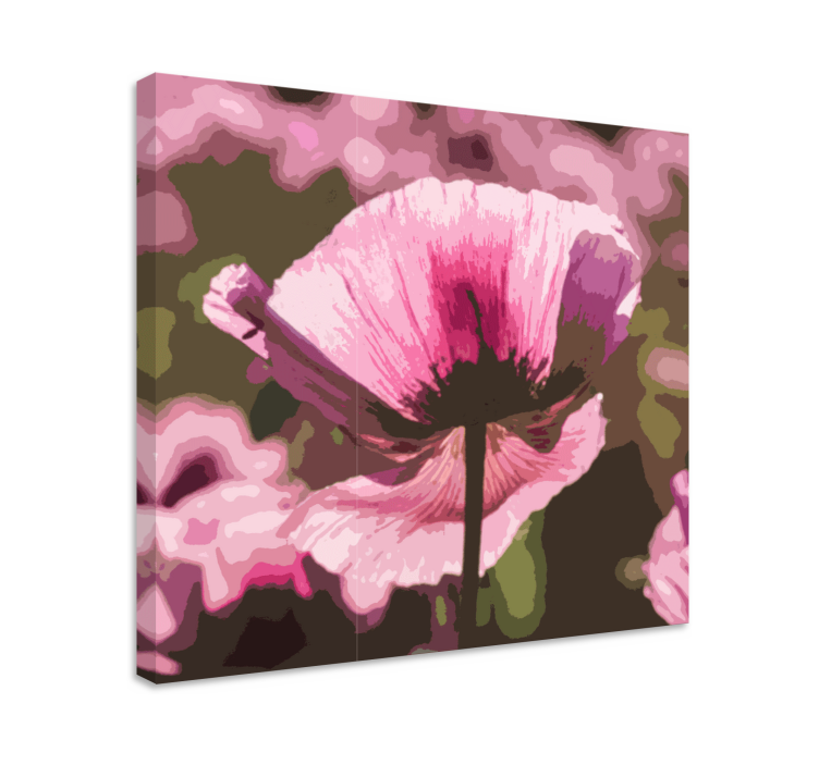Quadro de flores flor abstrata - TenStickers