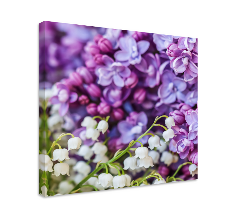 Quadro de flores lírios e lilases - TenStickers