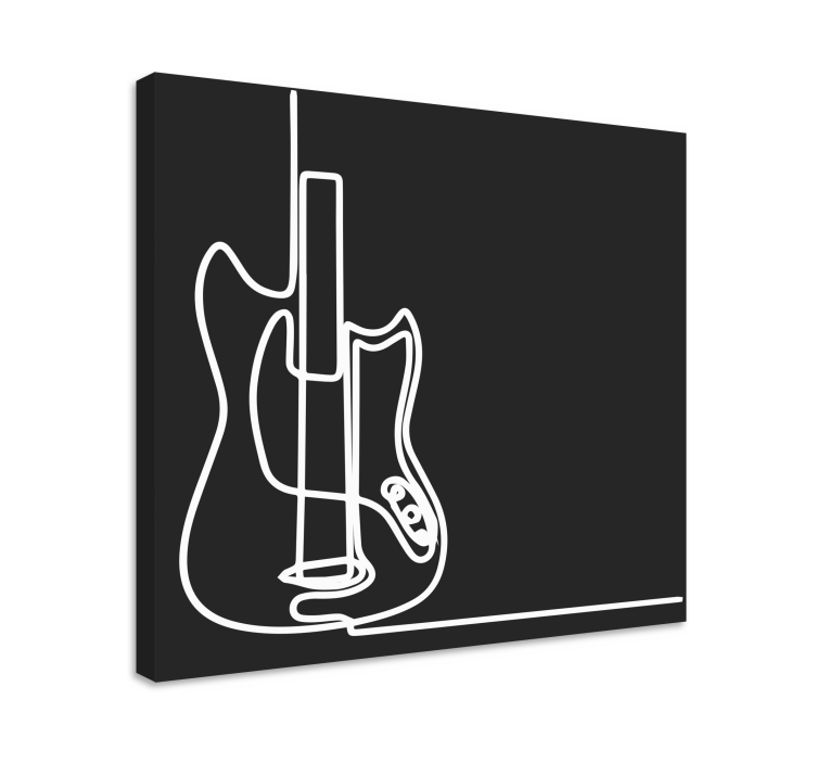 Quadro de música produtominimalista de guitarra elétrica - TenStickers