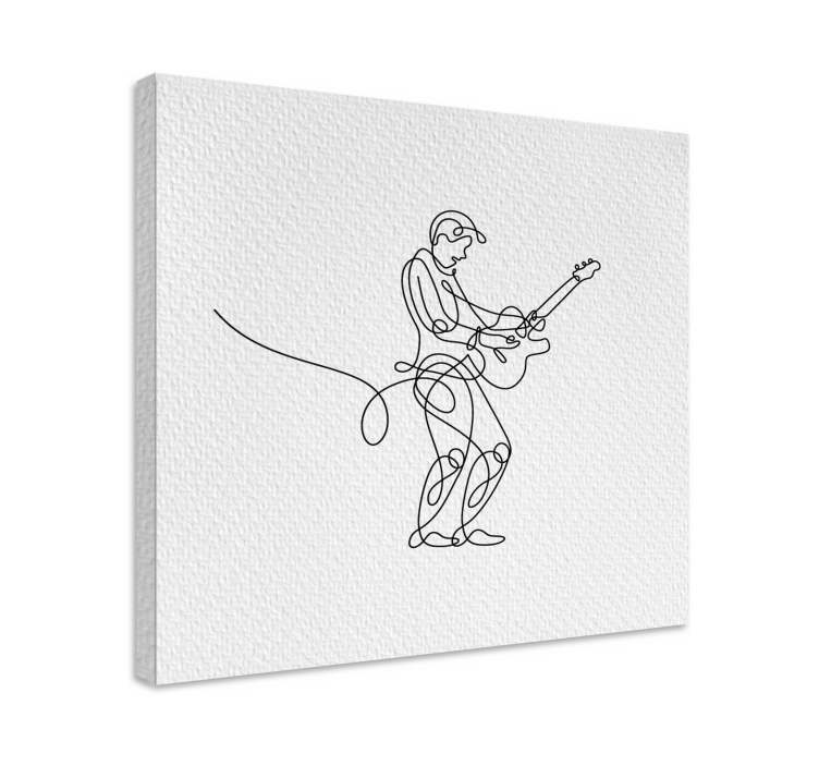 Quadro de música Guitarra elegante minimalista - TenStickers