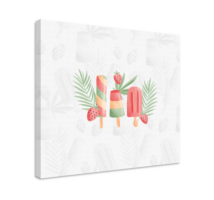 Quadro decorativo de vinícola delícias de frutas congeladas - TenStickers