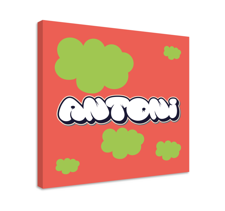 Quadro com o abecedário em estilo de letra divertido - TenStickers