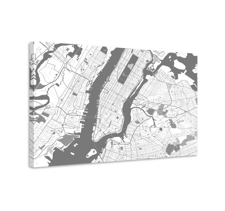Quartos de cidades mapa de manhattan - TenStickers