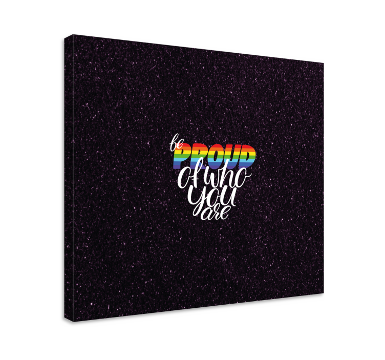 Quadro com letras orgulho em ser - TenStickers