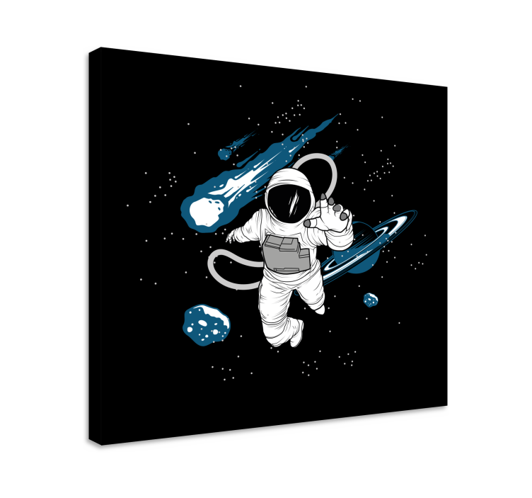 Quadro para quarto Personagem de astronauta desenhado à mão - TenStickers