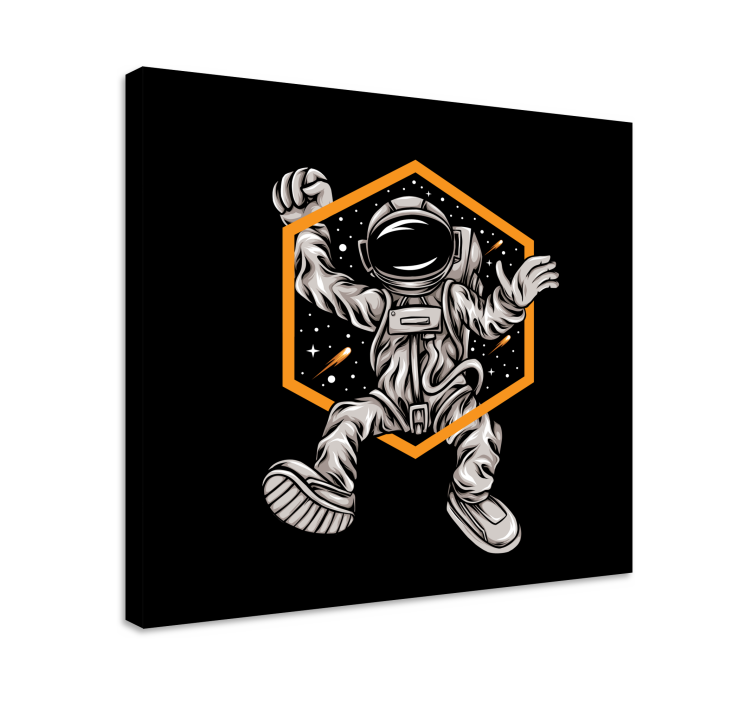 Quadros decorativos personagens levitação de astronauta - TenStickers