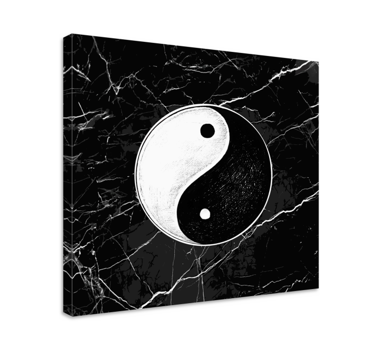Quadro decorativo zen símbolo yin yang - TenStickers