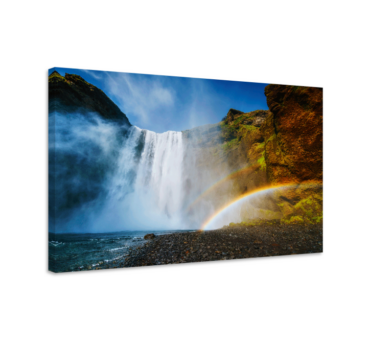 Quadro de paisage Cachoeira com arco-íris - TenStickers