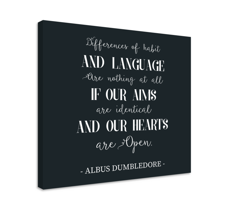 Quadro frase Citação de amor de dumbledore - TenStickers