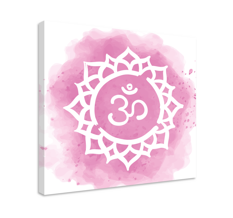 Quadro buda com design de mandala om - TenStickers