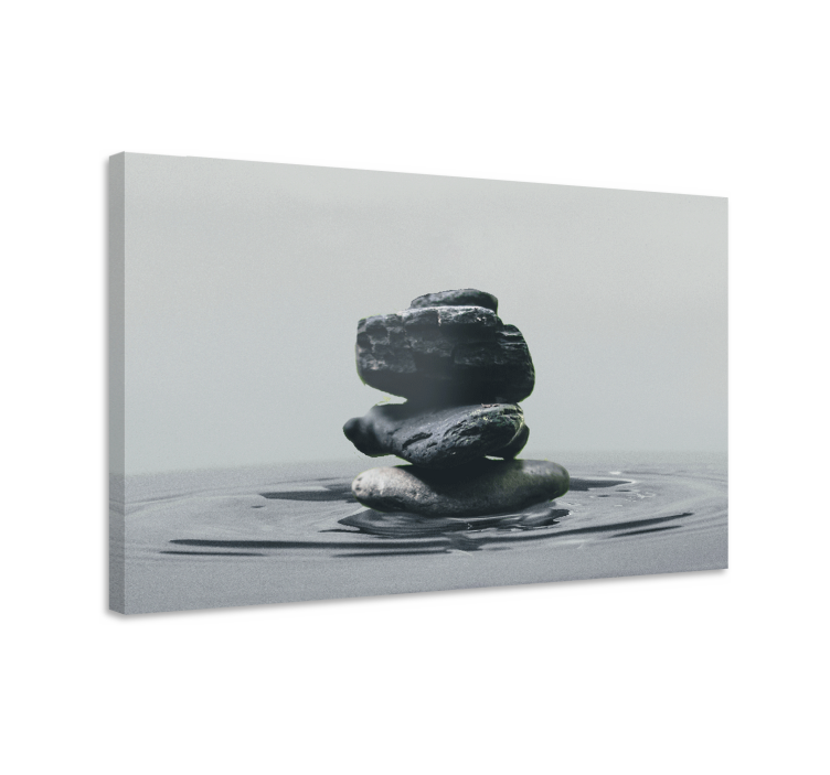 Quadro decorativo zen pilhas de pedras equilibradas - TenStickers