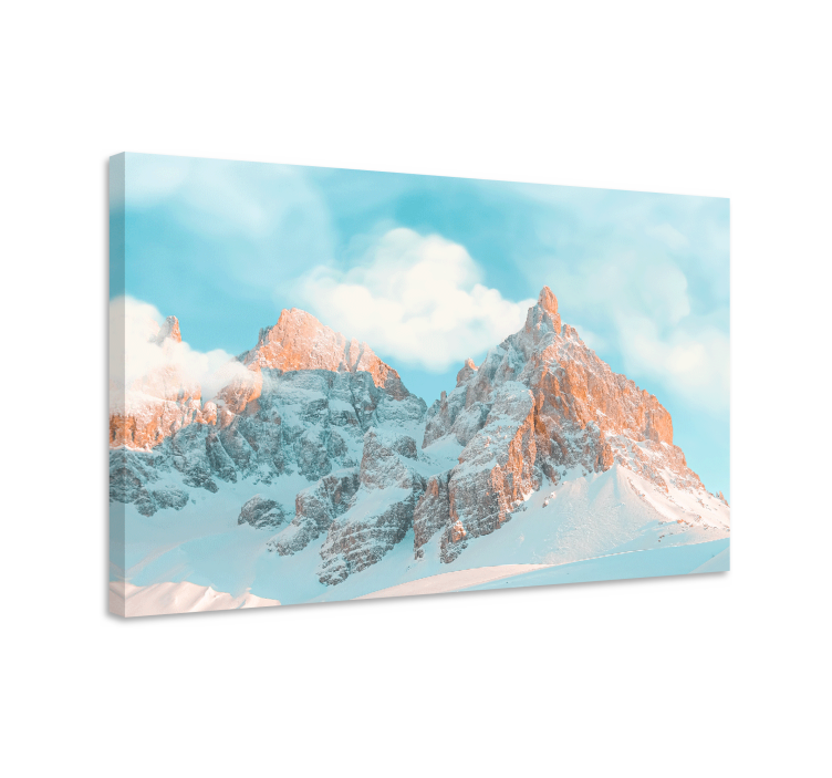 Quadro de paisagem picos de montanhas majestosas - TenStickers