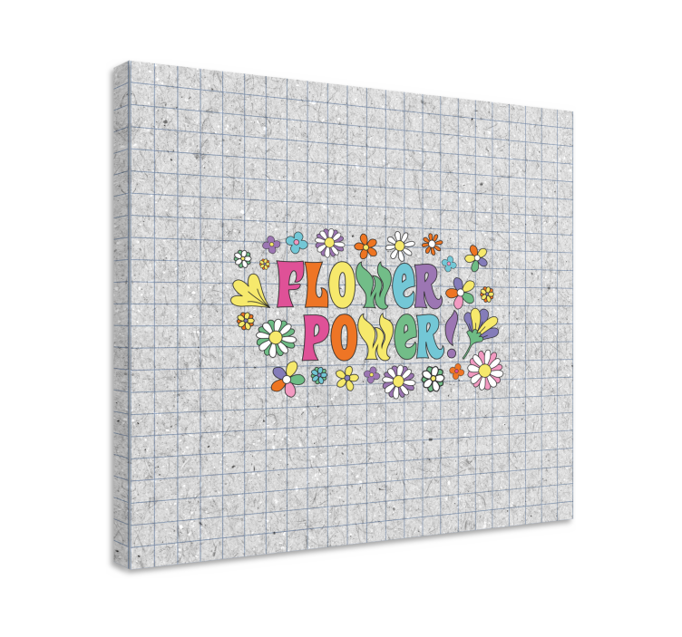 Quadro de flores design poder das flores - TenStickers