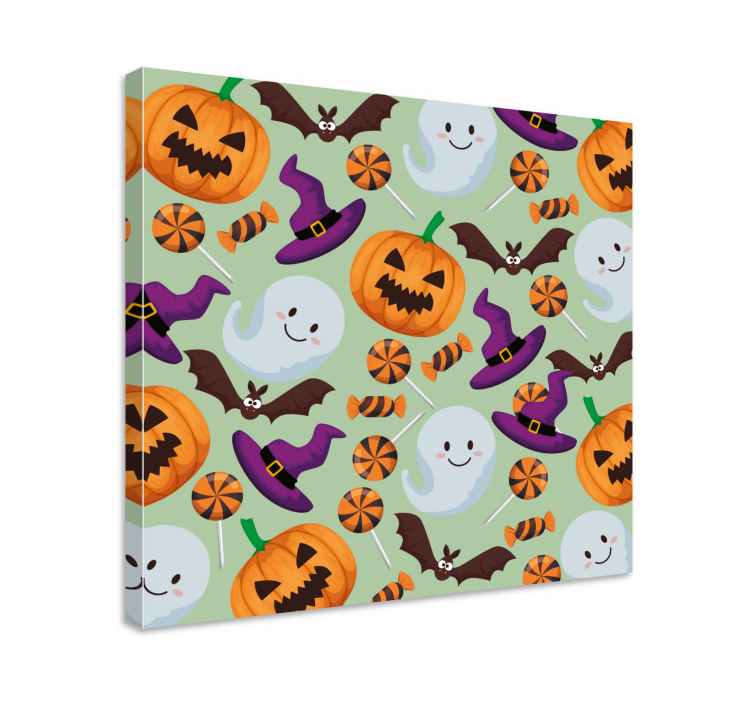 Quadro juvenil elementos brincalhões de halloween - TenStickers