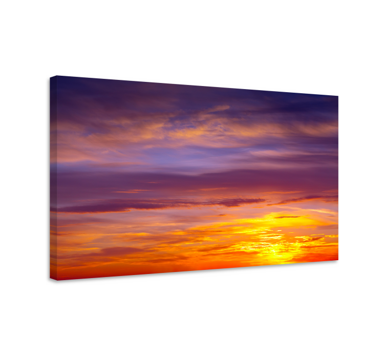 Quadro de paisagem cena do pôr do sol majestosa - TenStickers