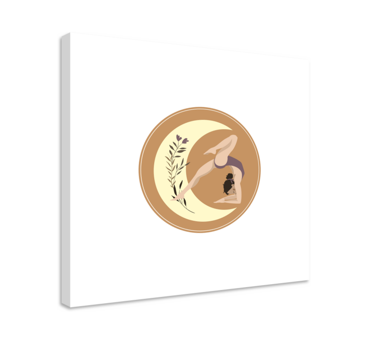 Quadro infantil pose de yoga serenidade - TenStickers