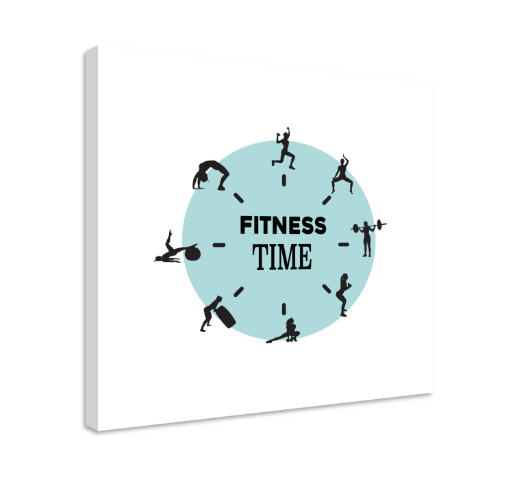 Quadro para escritório é hora de fitness - TenStickers