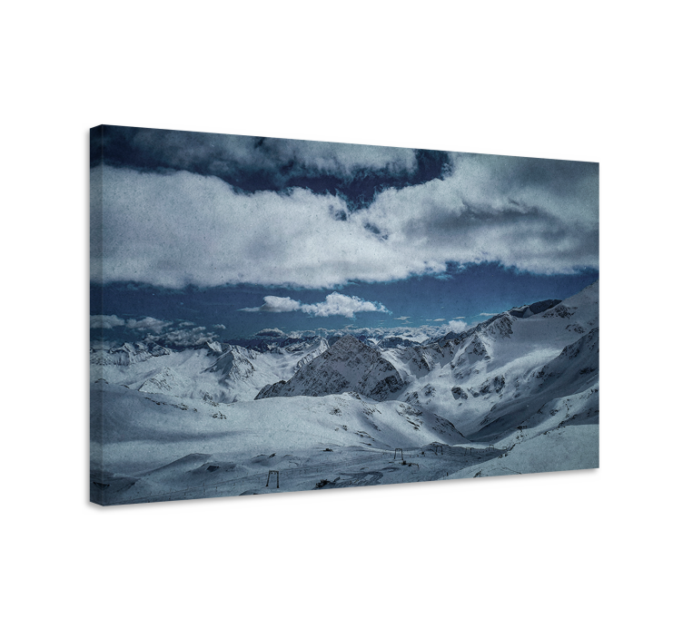 Quadro de paisagem picos nevados majestosos - TenStickers