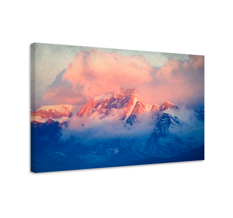 Quadro de paisagem pôr do sol nas montanhas - TenStickers