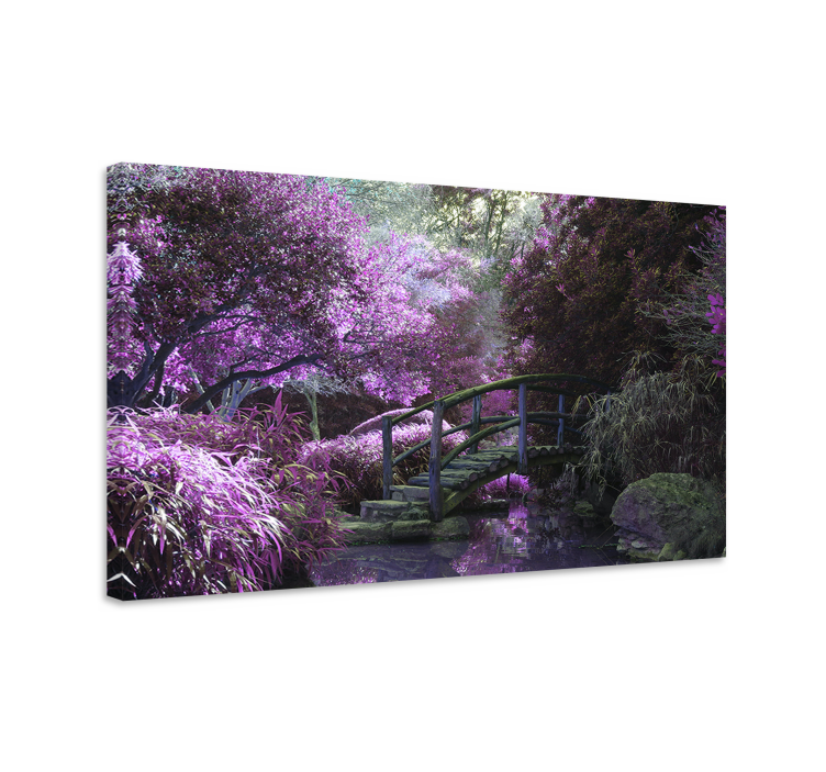 Quadro de paisagem ponte de jardim serena - TenStickers