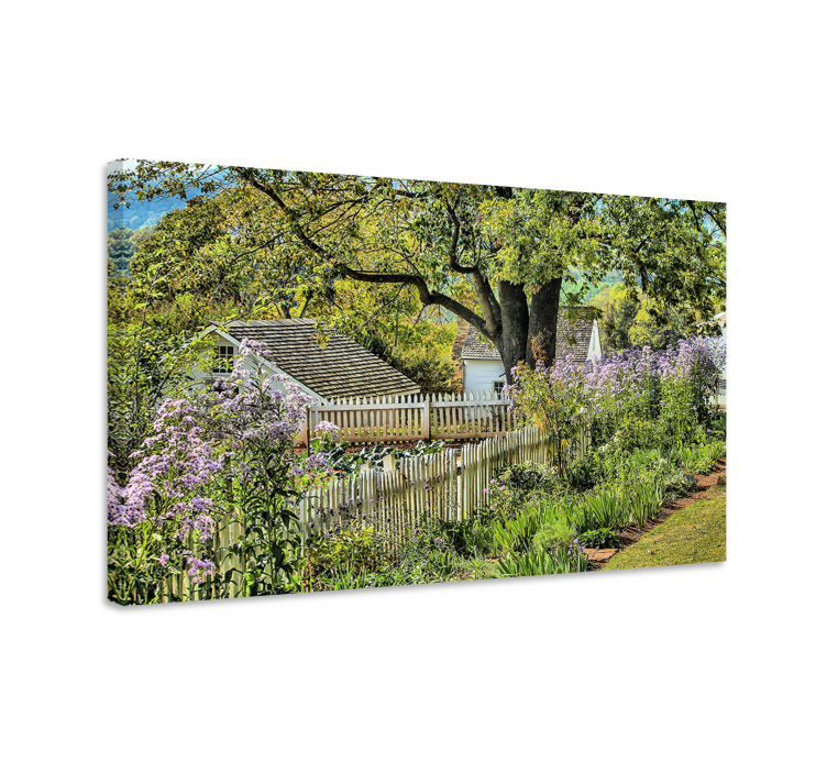 Quadro de paisage caminho encantador do jardim - TenStickers