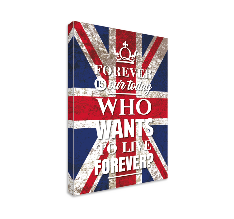 Quadro de música "quem quer viver para sempre" - TenStickers