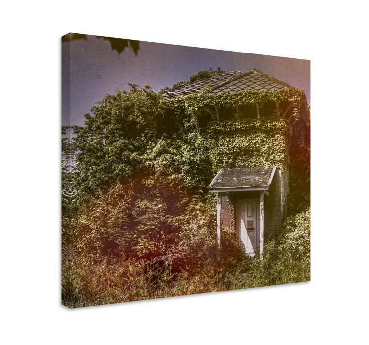 Quadro decorativo rústico chalé rústico abandonado - TenStickers