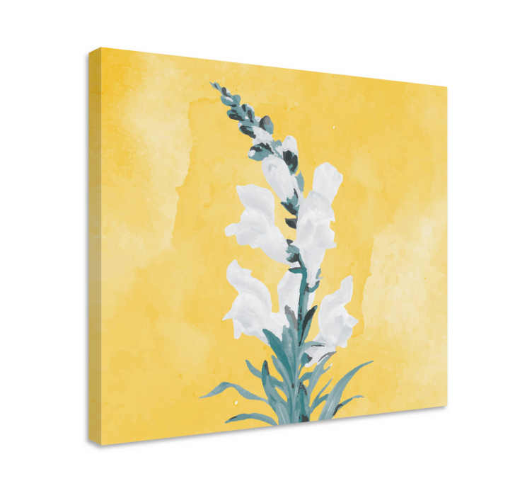 Quadro de flores com suaves flores brancas - TenStickers