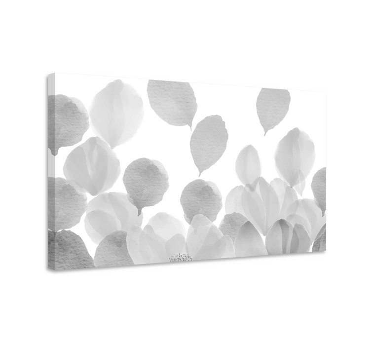 Quadro de flores silhuetas florais suaves - TenStickers